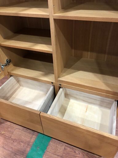【愛品館市原店】飛騨産業 キツツキ ガラス扉キャビネット【愛市IIF】
