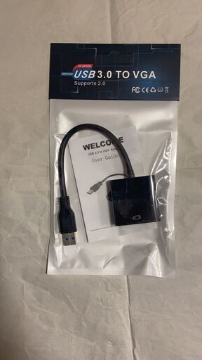 USB3.0 VGA 変換アダプタ USB VGA アダプタ　(ブラック)  ★新品未使用‼︎