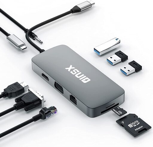 【新品・未使用】USB Cドッキングステーション hdmi分配器 10in1 多機能