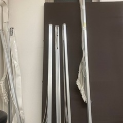 ブラインド(レールつき)、鉄パイプ