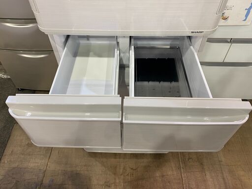 【愛品館市原店】シャープ 2018年製 412L 5ドア冷蔵庫 SJ-P411D-H 【愛市IR】