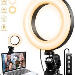 ♡新品未使用♡ LEDリングライト 自撮り撮影用 3色モード 1...
