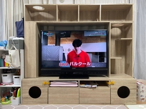 キャットタワー付きテレビ台※値下げしました