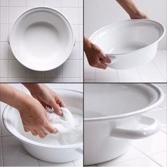 ブランド野田琺瑯 小たらい32cm売ります！！の画像