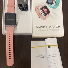 新品未使用☆‼︎ スマートウォッチ 活動量計 レディース 大画面...