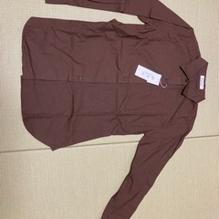 【新品未使用】a.v.v コットン　シャツ　茶色