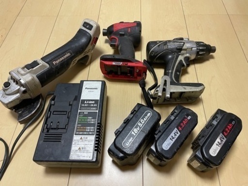 Panaインパクト、グラインダー、ドリル一式！