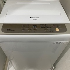 Panasonic 洗濯機 6kg 2017年製【日付指定】の画像