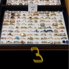 リング 大量 昭和レトロ 指輪 約500点 メンズ レディースファッションリング アクセサリー まとめ売りの画像