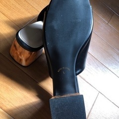 シンプル　合わせやすいミュール　Lサイズの画像