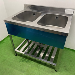 アズマ/azuma 業務用 ステンレス 2槽シンク流し台 店舗 飲食店