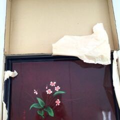 ＜A234＞和風トレー お盆 昭和 レトロ 花柄 