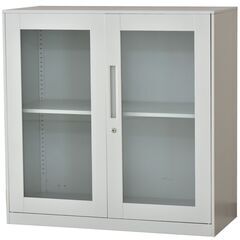 Bスチールキャビネット【サージュ／グレー色】オフィス 棚 ロッカ...