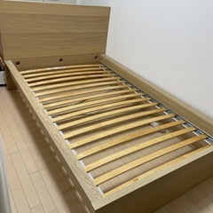 IKEA MALM セミダブル　収納ボックス・マットレス付き　元上代85980円の画像