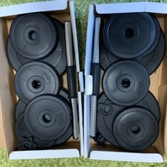 可変式 プラスチックダンベル 15kg×2(鉄人倶楽部)