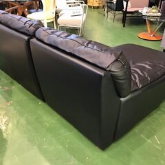 【愛品館八千代店】カウチソファ　BK【愛八SF】の画像