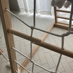 訳あり　ジャングルジム　うんてい　雲梯　木製の画像