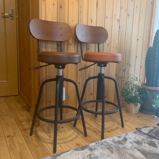 カウンターチェア　2個セット