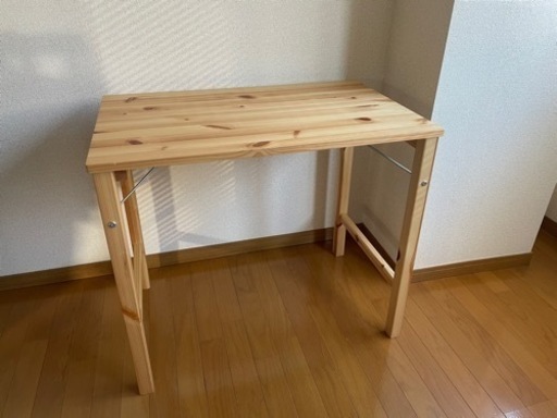 無印良品　パイン材　デスク