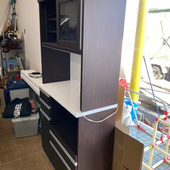 【人気】スライド式食器棚　リサイクルショップ宮崎屋佐土原店R4.1.19の画像