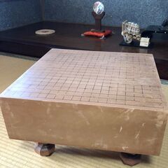 ☆値下　[中古]碁盤 囲碁盤 脚付き 無銘