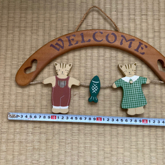 決まりました！welcomeプレート