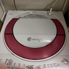(現在の取引取消になった場合)洗濯機 2011年製 SHARP ピンク  1/25の夕方までの画像
