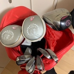 レディース　ゴルフバック&クラブハーフセット　の画像