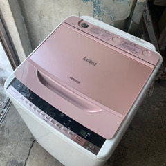 札幌市内配送無料 15年製 日立 8.0kg 全自動洗濯機 ビー...