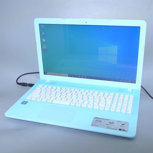 新品高速SSD 空色 ノートパソコン 15.6型 ASUS F541S 中古美品 Celeron 4GB DVDマルチ 無線 WiFi Bluetooth カメラ Windows10 Office