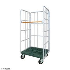 【終了】カゴ台車白　中古品　物流　倉庫