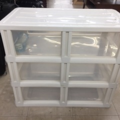 プラチェスト 3段 ホワイトの画像