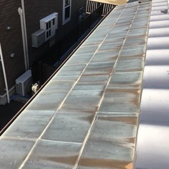 縁側銅板一文字葺き屋根葺替工事・大阪府枚方市