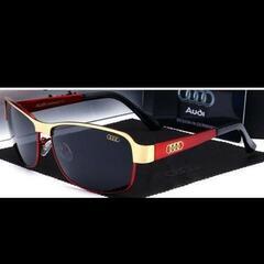 アウディ  AUDI サングラス　ゴールド×レッド(金×赤)　未使用