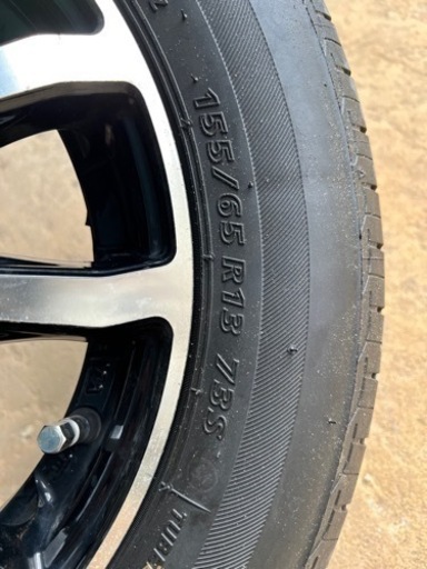 軽自動車　13インチ　社外ホイール　タイヤ付き4本セット