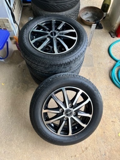 軽自動車　13インチ　社外ホイール　タイヤ付き4本セット