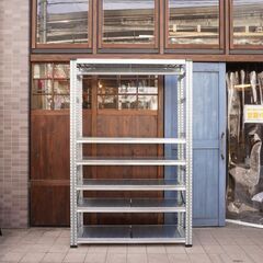 ASPLUND(アスプルンド)取り扱いのメーカーMETALSISTEM(メタルシステム)6段ハンガーラック。店舗什器などにもおススメのインダストリアルなオープンシェルフは飾り棚としても♪CA227の画像