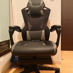 お取引決定ゲーミングチェア フットレスト付き 美品