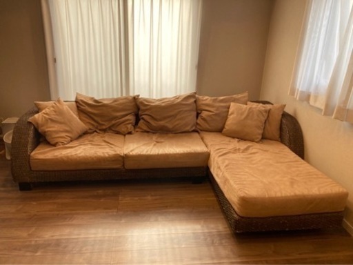 決まりました　アジアン家具　ウォーターヒヤシンス　ソファ　3人掛け　クワイエットアワーズ