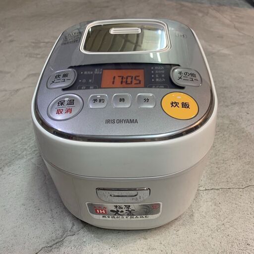 ✨期間限定・特別価格✨アイリスオーヤマ 炊飯器 2019年製  ERC-IE30-W 中古キッチン家電
