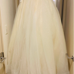 ウェディングドレス ラザロ風 グリッタードレスの画像