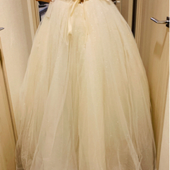 ウェディングドレス ラザロ風 グリッタードレスの画像