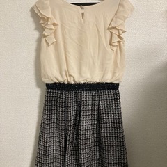 結婚式 二次会 フォーマル 入学式 入園式 卒園式 卒業式 ドレス ワンピース 可愛い オシャレ ツイードの画像