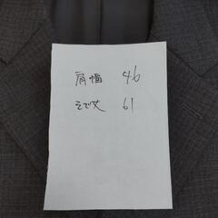 男性スーツ　グレーにブラウンチェックの画像