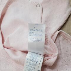 新品！ラルフローレン 長袖 ボディスーツ 無地 ピンク 75の画像