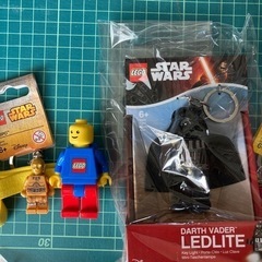 新品未使用　レゴ　ダースベイダー　LEDライトキーホルダーの画像