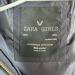 在庫処分！ZARA GIRLS キッズ　ダウンジャケット　110㎝サイズ　の画像