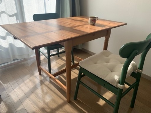 お譲りします】IKEAダイニングテーブル&チェア (HanaBanana) 多摩川の