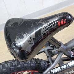子ども用自転車✨スポーツタイプ✨16インチ✨黒✨鍵なしタイプ✨中古品【こちらは店舗です。浜村鹿野温泉ICから3分 買取本舗 宮本リサイクル 営業時間９～１９時 定休日水曜のみ←連絡できませんm(_ _)m】G159の画像