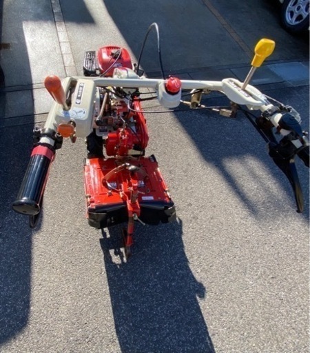 （ヤ）三菱MM657S耕運機6.3馬力中古管理機ハンドル回転土揚げ